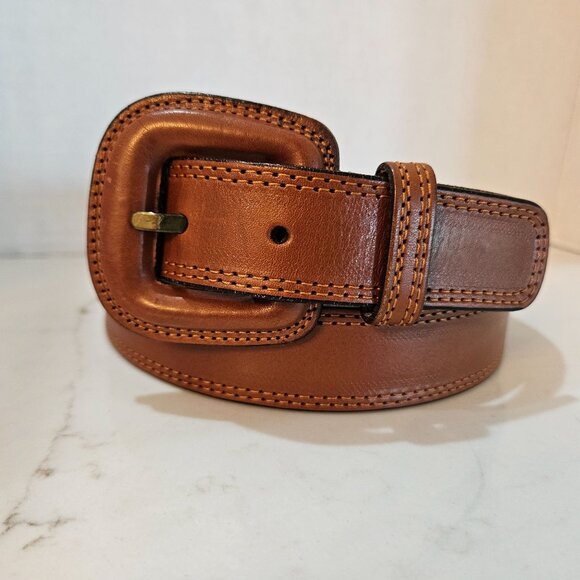 SportsCraft Womens Belt Large Made In Australia Cowhide Leather Brown Adjustable - Picture 3 of 8